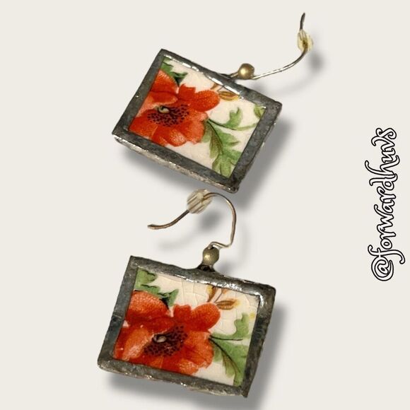 Handcrafted Pendant & Matching Earrings – Cottagecore - Picture 5 of 8